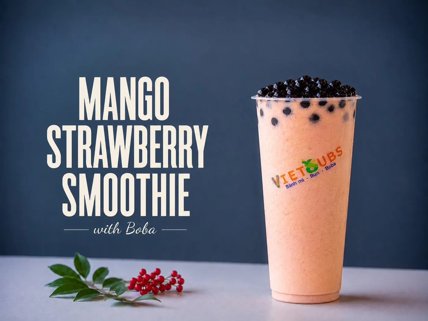 Mango strawberry smoothie