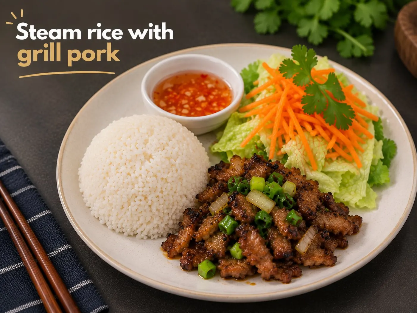 Rice Plate Grilled Pork